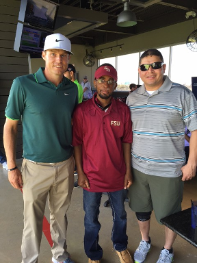 Nick Watney at wounded warrior outing