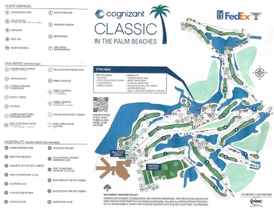 Cognizant in the Palm Beaches Course Map