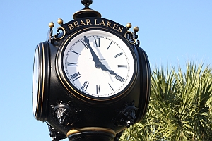 clock at Bear Lakes CC