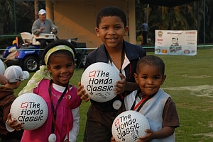 Michaela, Jeremiah & Joshua at the Honda Classic