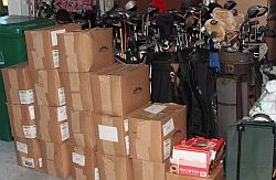 golf equipment donated to the youth of Belle Glade by ICYG