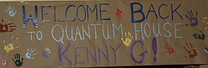Welcome banner for Kenny G